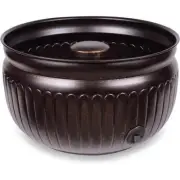 BirdRock Home Watering Essentials 19.5" Portable Steel Dibbed Garden Bronze