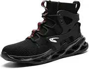 Luolocsn Work Safety Steel Toe Boots for Men and Women Lightweight Breathable Industrial & Construction Shoes