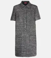 [Gucci] Gucci Sequined polo dress AU 10 black