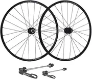 700C Road Bike Wheelset Bearing Hub Bicycle Wheel Disc Brake Front Rear Aluminium Alloy Rim with Quick Release 24H Support 8 9 10 11 Speed Cassette