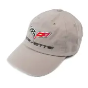 Chevrolet Corvette C6 Cotton Twill Gray Hat Cap - 2005-2013 - SHIPPED IN A BOX