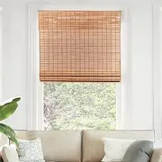 CHICOLOGY Bamboo Blinds, Shades Roman for Windows Window Home Patio & Shade 27" W X 64" H, Squirrel