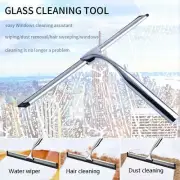 Window Glass Wiper Shower Squeegee Cleaner Blade Holder Hook Accessories Tools