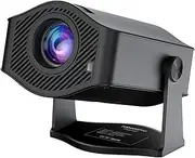 HM400Pro Mini Projector, 4K Compatible, 720P Native Resolution, 200 ANSI Lumens, WiFi 6, 180° Free Projection, 2GB RAM, Auto Keystone