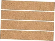 Office Accessory Pack Cork Batten Strips Cork Bulletin Bars Frameless Memo Board Strips