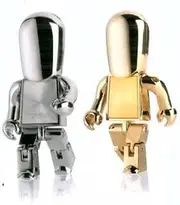 Cool metal Robot 8 GB USB Flash Drive - silver