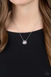 Paparazzi Treasure Me Always Purple Short Necklace