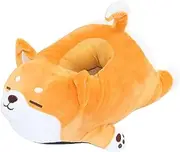 [aternee] All Inclusive Shiba Inu Shape Slippers Indoor Puppy Soft Plush Slippers for Women