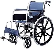 Lightweight Aluminum Wheelchair Portable Medical Manual Self Propelled Wheelchair Collapsible Transport Wheelchair w/Full Arms and Swing-Away Footrest for Elderly Disabled