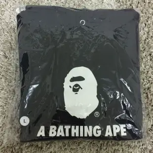 A BATHING APE 猿人頭 2018年 新年福袋 帽T 長袖上衣  棉T BAPE 黑  T恤 L號