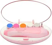 Electric Baby Nail Trimmer Infant Newborn Safe Grinder Clipper Tools Set, Safe & Gentle Baby Nail Grinder, Quiet Operation with LED Light