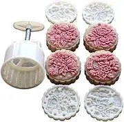 Flower Pattern Press Mold Cookie Stamps Chinese MidAutumn Moon Cake Makers Decoration Tool For Cookie