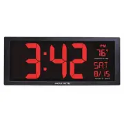 Manufacturer Varies Digital Led Wall Clock,w/In Temp 75127A1 Manufacturer Varies