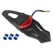 Universal Motorcycle Led Brake Tail Light Assembly Rego Plate Holder & Blinker H