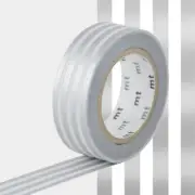 Masking Tape MT Lines Silver - Border Silver