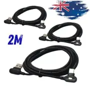 3 Pack Type A To USB C Cable 90 Degree Right Angle Fast Charger Cord For Samsung