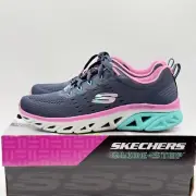 SKECHERS Glide Step Sport Comfort Shoe Size 8 Womens Blue/Pink ~ New In Box