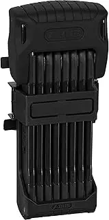 ABUS Bordo Granit 6500K Folding Lock with SH Lock Holder, Bicycle Lock with XPlus Cylinder for High Tamper Protection, ABUS Security Level 15, Length 120 cm, Black