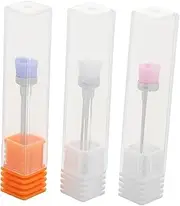 LALADEFIEE Nylon Bristles Dust Removal Brush Head Nail Bit Cleaner Nail Dust Brush Cleansing Replacements