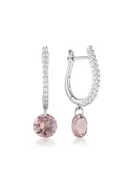MIRAGE MOSSMAN MORGANITE EARRINGS SILVER