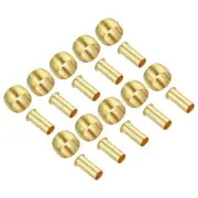 10mm Tube OD Brass Compression Sleeve Ferrules Brass Ferrule Insert Fitting Kit