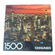 Vintage SPRINGBOK 1500 piece puzzle Chicago, Your Kind of Town NEW Sealed 1983