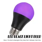 A19 Black Light Led Bulb 9W 395NM UV Umbrella Lamp Globe Appliance Beam Angle In