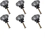 Ceramic Knob,Cabinet,Furniture Pull Handles,Door Pull,Drawer Pull Handle,6pcs Ceramic Knobs Pull Handle Furniture Drawer Cabinet Cupboard Wardrobe Dresser Storage Boxes Accessories Gray