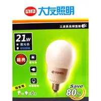 在飛比找蝦皮購物優惠-SPI-G-21D大友電子式省電燈泡 21w