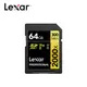 Lexar雷克沙 Professional 2000x SDXC UHS-II 64GB V90 記憶卡 GOLD系列