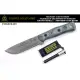 Tops Knives FIELDCRAFT 黑麻布電木柄野戰求生刀 -154CM鋼 (附打火棒/求生哨/kydex鞘) - TOPS BROS-154 BK MICARTA