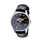 Gucci YA1264045 G-Timeless 36MM Women's Black Leather Watch