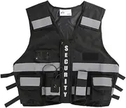 [SECTA] The Ultimate Security Vest - Hi-Vis Black - M-XL - Expandable