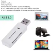 2 in 1 USB 3.0 Memory Card Reader SD SDHC SDXC Micro SD Micro SDXC UHS-I TF LED