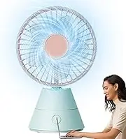 USB Desk Fan, Desktop 360°Rotatable, Head Charging For Home Bedroom Library, Mini Personal Fan