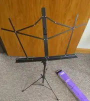On-Stage SM7022BB Compact Sheet Music Stand with Bag, Black