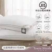 在飛比找momo購物網優惠-【Tonia Nicole 東妮寢飾】法國尊爵95D羽絨枕(