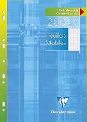 Clairefontaine A4 Single Sheets, Séyès Ruled, Multi-Punched - White (100 Sheets)