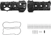 Aluminum Engine Valve Cover & Gasket Kit Compatible With EXPEDITION 3.5L V6 TURBOCHARGED 2015-2017 BL3Z-6582-H DL3Z-6582-C