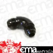 Aeroflow AF522-06BLK 90 Deg 1/4" to -6AN Full Flow Black No Restriction In Bend