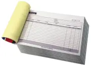 10 Pack Sales Order Book Receipt Invoice Duplicate Carbonless Horizontal Size