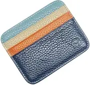 [Hemasa] Small Round Layer Change Bag Card Holder Drivers License Bag Dark Blue, Blue, 11cm