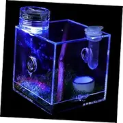 VANZACK Jumping Spider Habitat Box Spider Enclosure Heat Lamp Bulb Storage Case 2-Pack
