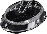 CLZCNQLX Left Right Headlight Cover Headlamp Lens Cover Compatible for Mini R56 Cooper 63127270023 63127270024 1305630537 2007-2013 Lampshade(Left)