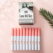 10Pcs Lana Del Rey Matte Cigarette Lipstick Pack Set Waterproof Lipstick Women