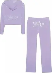 [Juicy Couture] Velour Lavendar Haze Tracksuit Size M, Lavendar Haze, Medium