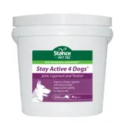 PETTEC Stay Active 4 Dogs 4kg Canine Supplement Joint Ligament Tendon Cartilage
