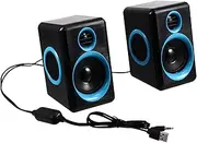 2pcs Mini Loudspeaker Box for Pc Laptop Home Office Crystal Sound Stylish Design