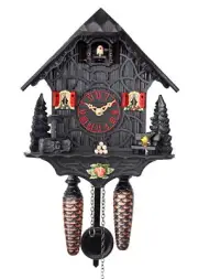HerrZeit by Adolf Herr Quartz Cuckoo Clock - Black Magic AH 38 QM NEW