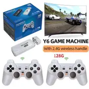 Newest Game Stick 4K Wireless Game Tv Stick Retro PS1 Family Portable Video Game Console HD Support Multiplayer 10000 Games